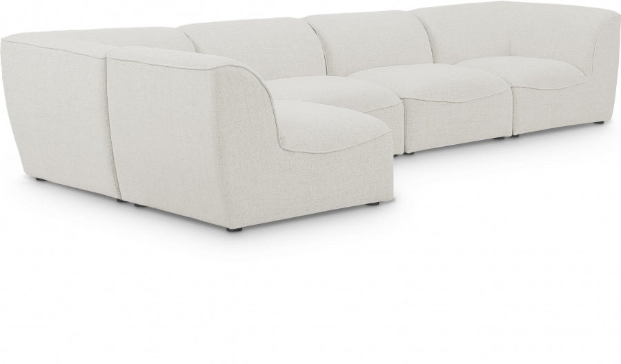 Miramar Cream Modular Sectional from Meridian - Luna Furniture