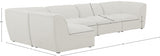 Miramar Cream Modular Sectional from Meridian - Luna Furniture