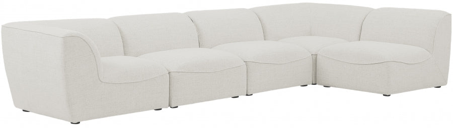 Miramar Cream Modular Sectional from Meridian - Luna Furniture