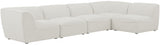 Miramar Cream Modular Sectional from Meridian - Luna Furniture