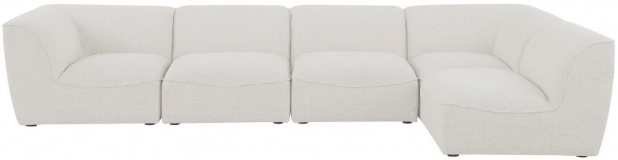 Miramar Cream Modular Sectional from Meridian - Luna Furniture