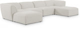 Miramar Cream Modular Sectional from Meridian - Luna Furniture