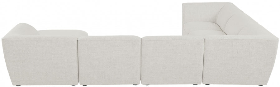 Miramar Cream Modular Sectional from Meridian - Luna Furniture