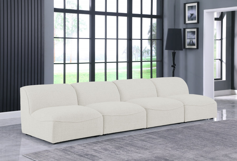 Miramar Cream Modular Sofa from Meridian - Luna Furniture