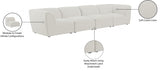 Miramar Cream Modular Sofa from Meridian - Luna Furniture