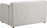 Naya Cream Velvet Chair from Meridian - Luna Furniture