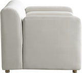 Naya Cream Velvet Chair from Meridian - Luna Furniture