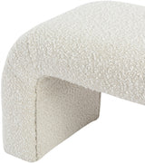 Niagara Cream Boucle Fabric Bench from Meridian - Luna Furniture