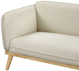 Cream Nolita Boucle Fabric Loveseat from Meridian - Luna Furniture