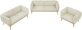 Cream Nolita Boucle Fabric Sofa from Meridian - Luna Furniture