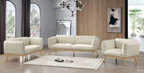 Cream Nolita Boucle Fabric Sofa from Meridian - Luna Furniture