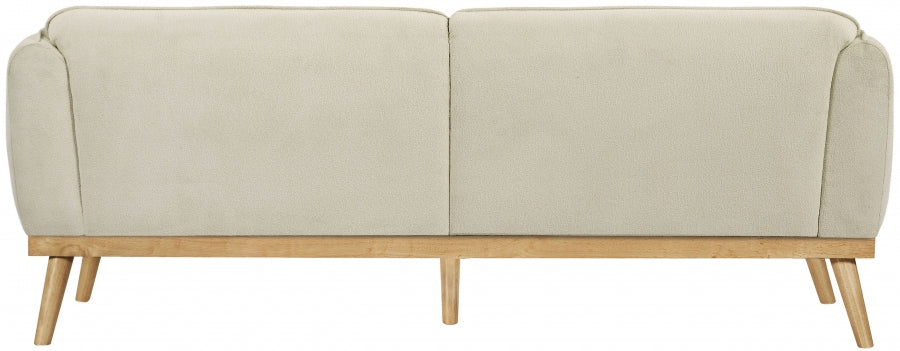 Cream Nolita Boucle Fabric Sofa from Meridian - Luna Furniture