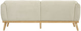 Cream Nolita Boucle Fabric Sofa from Meridian - Luna Furniture