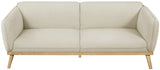 Cream Nolita Boucle Fabric Sofa from Meridian - Luna Furniture