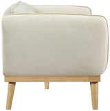 Cream Nolita Boucle Fabric Sofa from Meridian - Luna Furniture