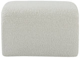 Odelia Cream Boucle Fabric Bench from Meridian - Luna Furniture