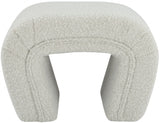 Odelia Cream Boucle Fabric Bench from Meridian - Luna Furniture