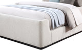 Oliver Cream Boucle Fabric King Bed from Meridian - Luna Furniture