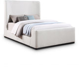 Oliver Cream Boucle Fabric Queen Bed from Meridian - Luna Furniture