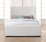 Oliver Cream Boucle Fabric Queen Bed from Meridian - Luna Furniture