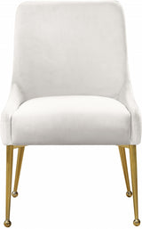 Owen Cream Velvet Dining Chair, Set of 2 from Meridian - Luna Furniture