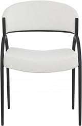 Privet Cream Linen Textured Dining Chair, Set of 2 from Meridian - Luna Furniture