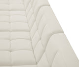 Relax Cream Velvet Modular Sectional from Meridian - Luna Furniture