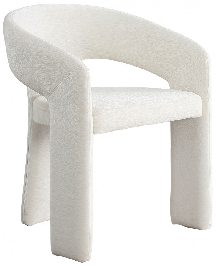 Rendition Cream Fabric Dining Chair from Meridian - Luna Furniture