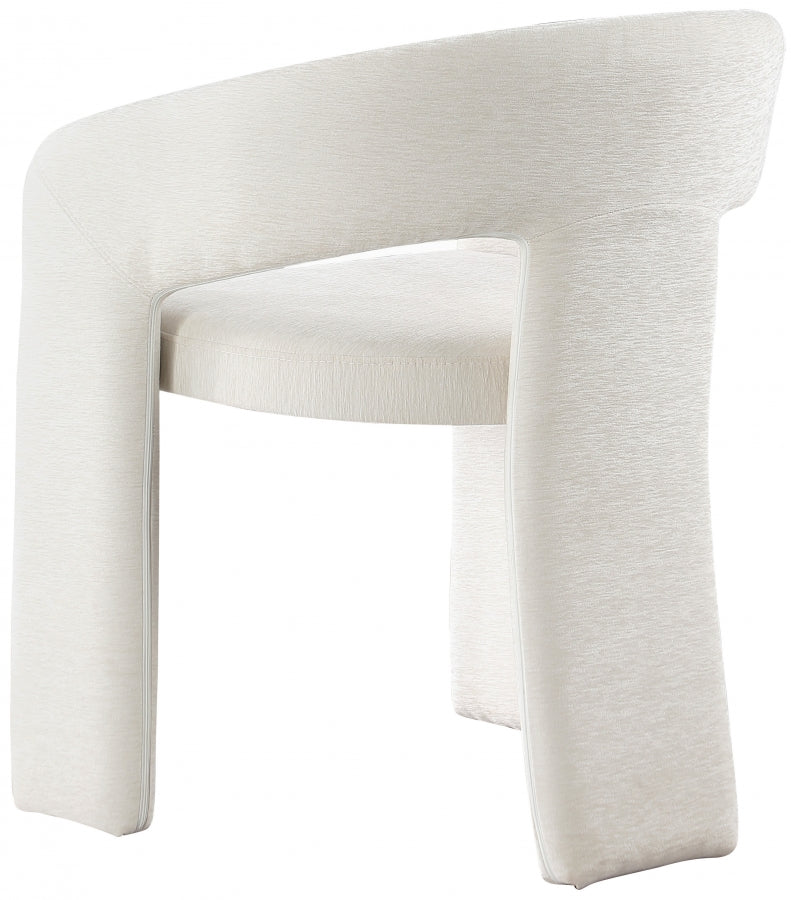 Rendition Cream Fabric Dining Chair from Meridian - Luna Furniture