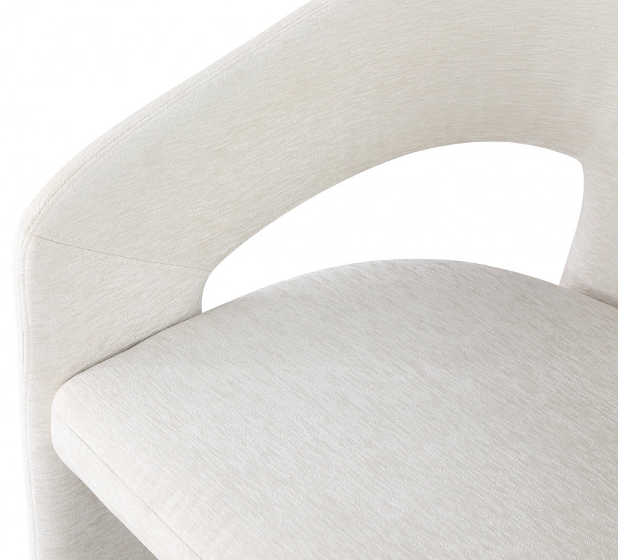 Rendition Cream Fabric Dining Chair from Meridian - Luna Furniture