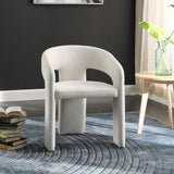 Rendition Cream Fabric Dining Chair from Meridian - Luna Furniture