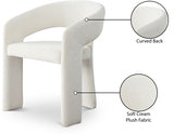 Rendition Cream Fabric Dining Chair from Meridian - Luna Furniture