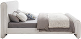 Cream Stylus Boucle Fabric King Bed from Meridian - Luna Furniture