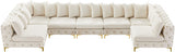 Tremblay Cream Velvet Modular Sectional from Meridian - Luna Furniture