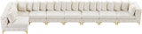 Tremblay Cream Velvet Modular Sectional from Meridian - Luna Furniture