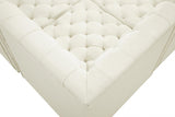 Tuft Cream Velvet Modular Sectional from Meridian - Luna Furniture