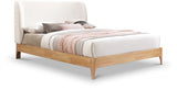 Cream Ventura Fabric King Bed from Meridian - Luna Furniture