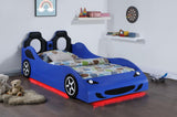 Cruiser Car Themed Twin Bed with Underglow Lights Blue from Coaster - Luna Furniture