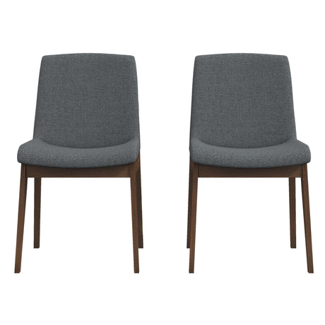 Crystal Dining Chair (Set of 2) Dark Grey - AFC00023 - Luna Furniture