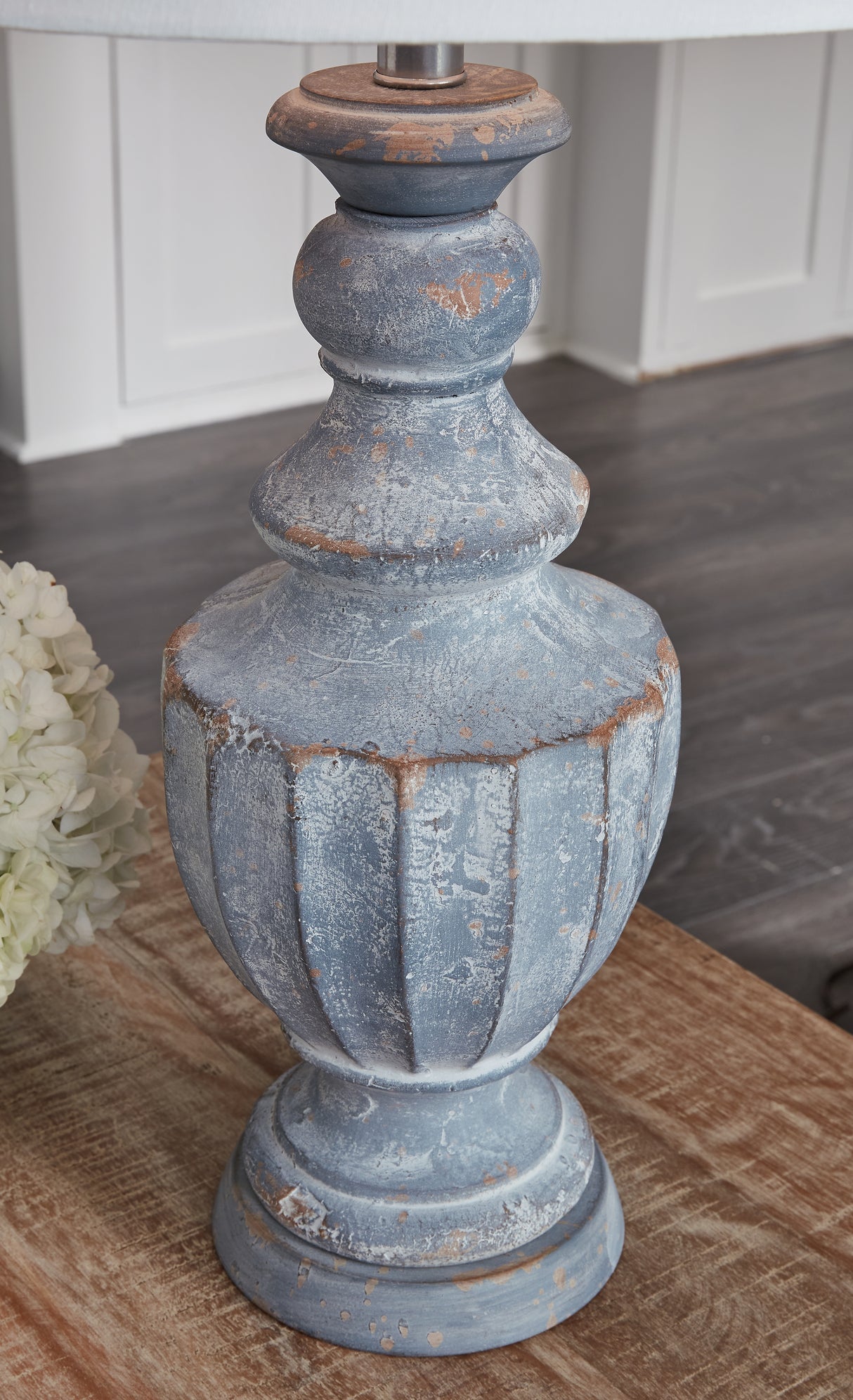 Cylerick Antique Blue Table Lamp from Ashley - Luna Furniture