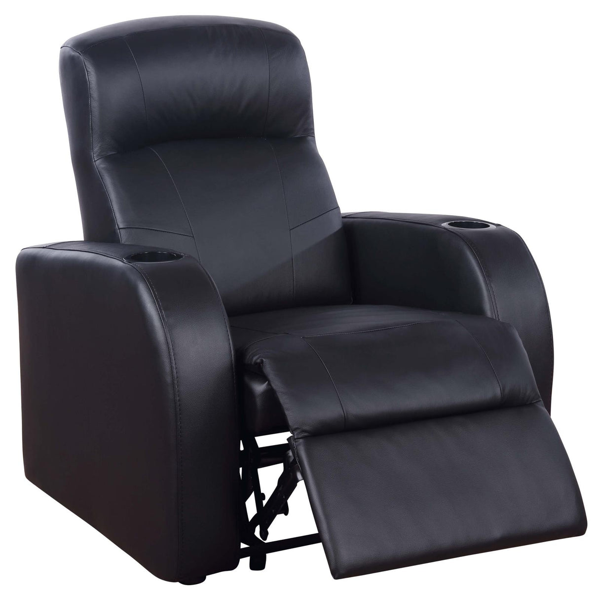 Cyrus Upholstered Recliner Living Room Set Black from Coaster - Luna Furniture