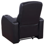 Cyrus Upholstered Recliner Living Room Set Black from Coaster - Luna Furniture