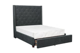 Fairborn Gray King Upholstered Storage Platform Bed