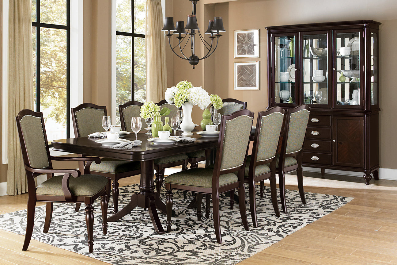 Marston Dark Cherry Extendable Dining Set from Homelegance - Luna Furniture