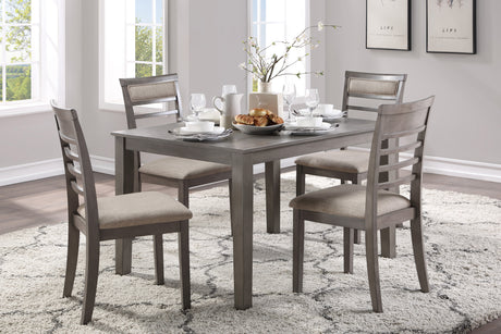 Lovell Gray 5-Piece Dining Set -  Homelegance - Luna Furniture