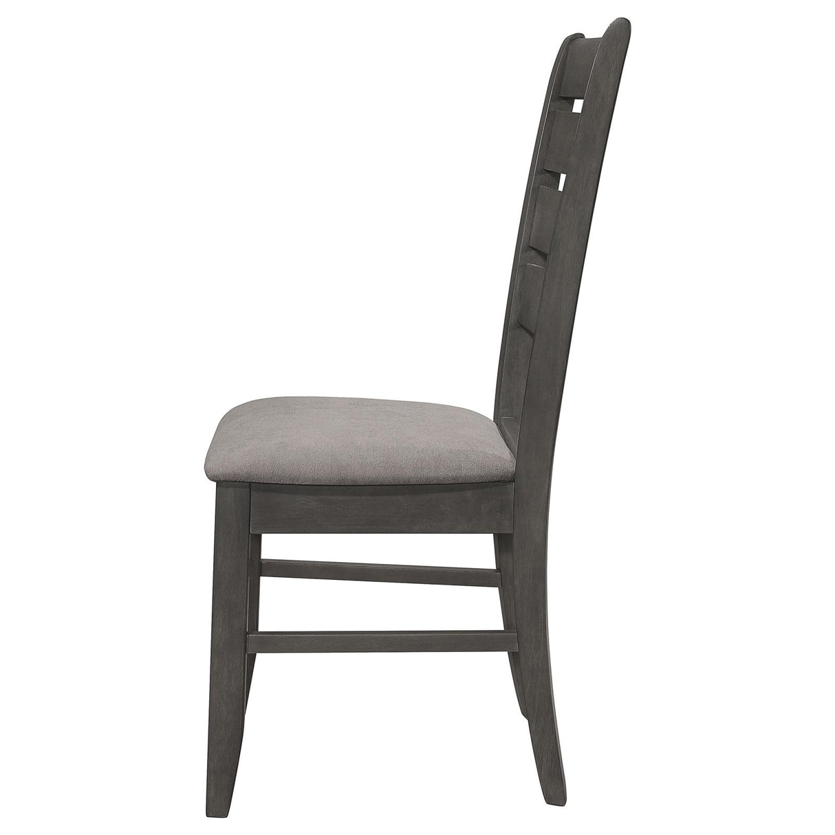 Dalila Gray/Dark Gray Ladder Back Side Chair, Set of 2 from Coaster - Luna Furniture