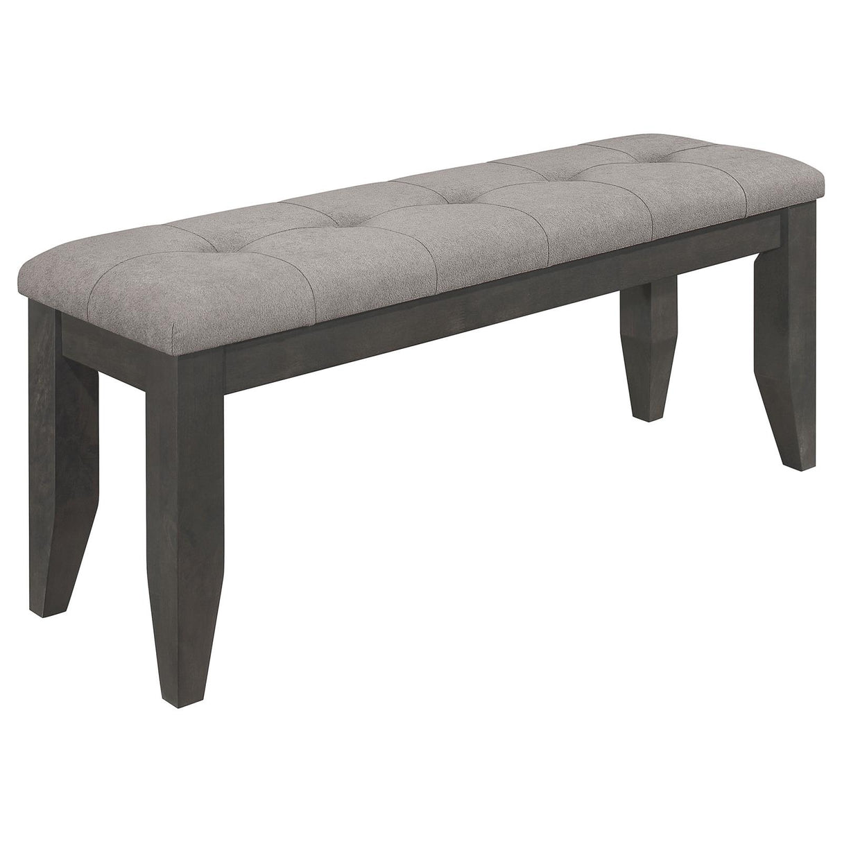 Dalila Gray/Dark Gray Padded Cushion Bench from Coaster - Luna Furniture