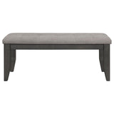 Dalila Gray/Dark Gray Padded Cushion Bench from Coaster - Luna Furniture