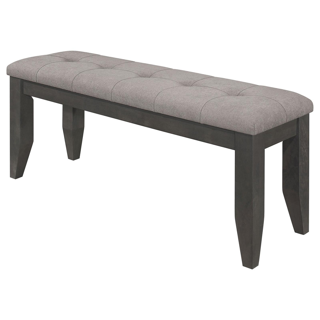 Dalila Gray/Dark Gray Padded Cushion Bench from Coaster - Luna Furniture