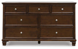 Danabrin Brown Dresser - B685-31 - Luna Furniture